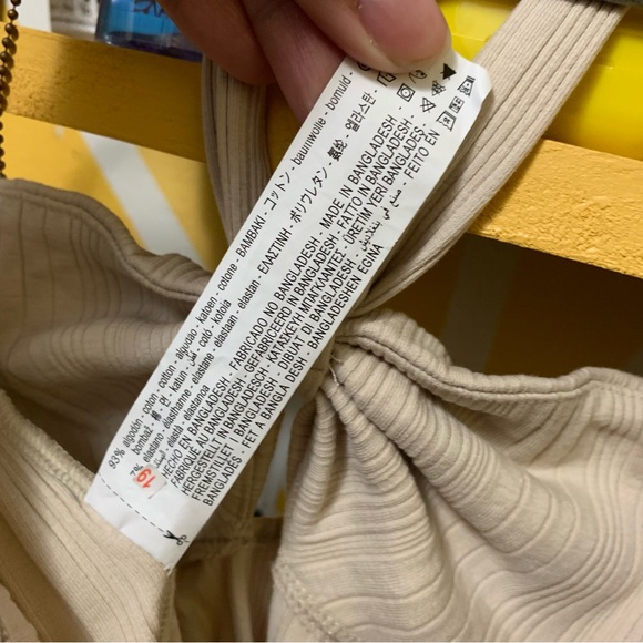 NWT Zara Ribbed Halter Bodysuit Size Small - Picture 9 of 9